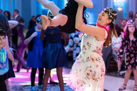 Bar Mitzvah Guests Having Fun On Dance Floor