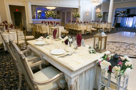 Elegant New Jersey Wedding Reception Venue Sweetheart Table