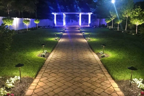 Night Outdoor Wedding Ceremony Garden