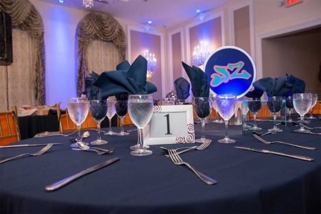 Themed New Jersey Bar Mitzvah Party Table Setup