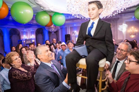 Traditional Family Jewish Chair Dance Bar Mitzvah Venue