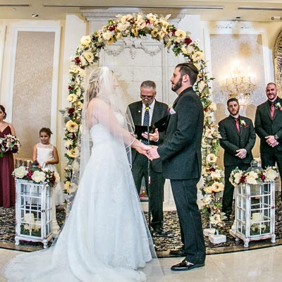 Bride Groom Ballroom Ceremony