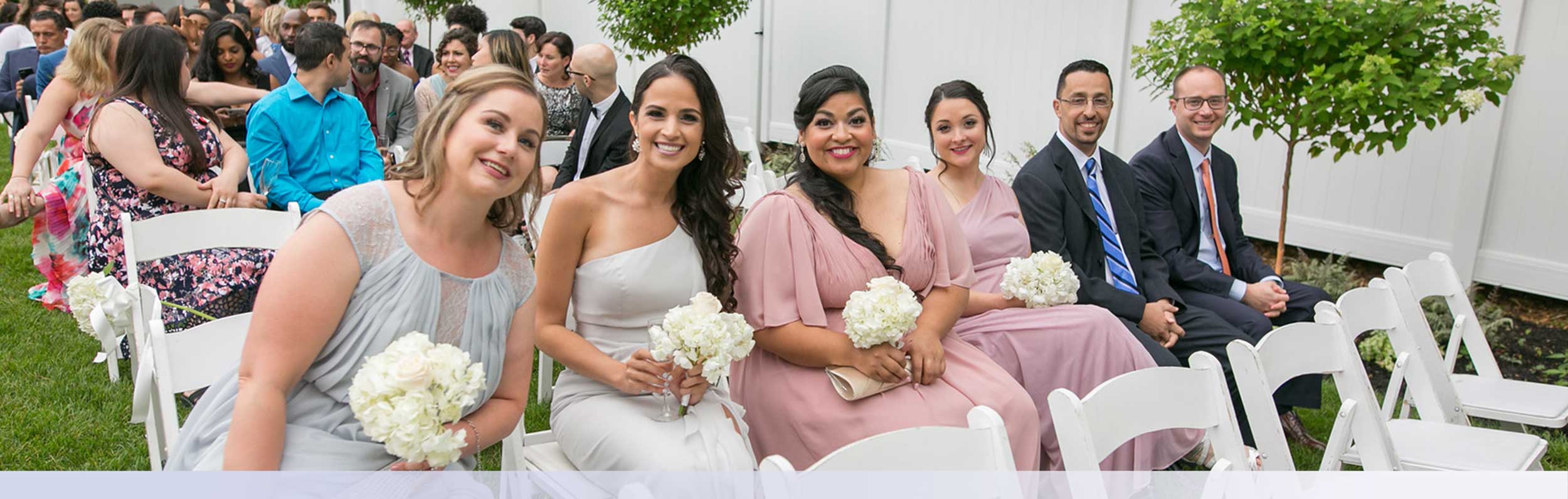 Bridesmaids Outdoor Wedding Ceremony