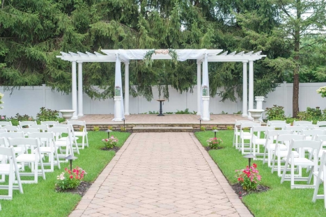 Amazing Outdoor Wedding Ceremony Garden Nj Bride Groom