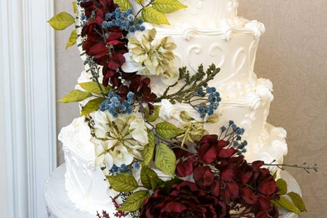 Amazing Custom Wedding Cake Real Flowers