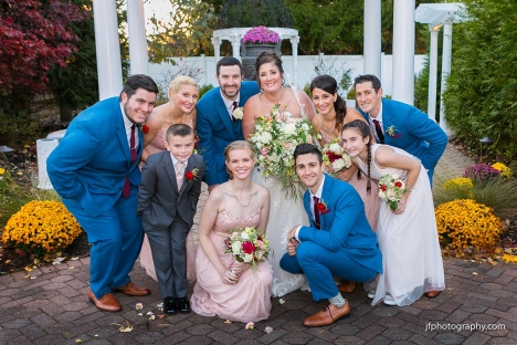 Amazing Fall Nj Wedding Venue Outdoor Reception Bridal Party