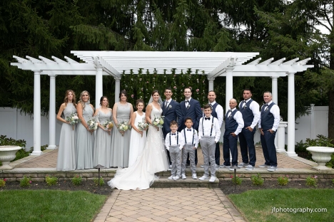 Beautiful Outdoor Wedding Ceremony Garden Bridal Party