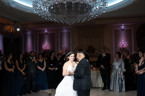 Bride Groom First Dance Ballroom Wedding Venue