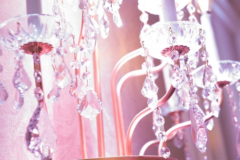 Elegant Ballroom Chandeliere Details