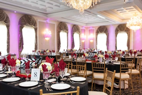 Elegant Bar Bat Mitzvah Venue Ballroom Tables