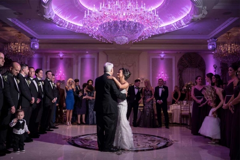 Elegant Wedding Venue Bride Dancing With Father