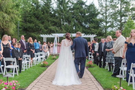 Amazing Outdoor Wedding Venue Aisle Roses Petals