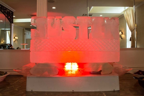 Hand Carved Bar Mitzvah Ice Sculpture