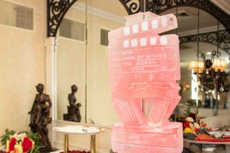 Handcarved Jewish Bar Mitzvah Ice Sculpture