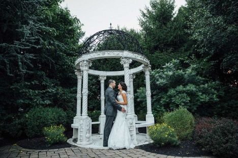 Outdoor Wedding Garden Stirling New Jersey Bride Groom