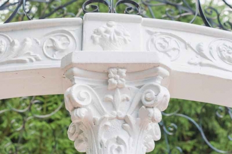 White Marble Outdoor Wedding Garden Gazebo